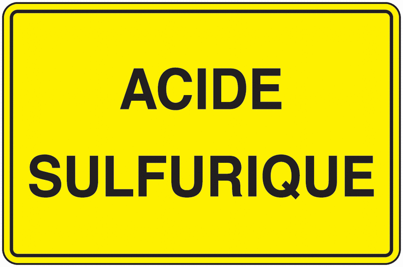 Panneau PVC Acide sulfurique