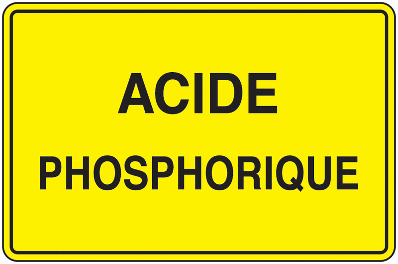 Panneau PVC Acide phosphorique
