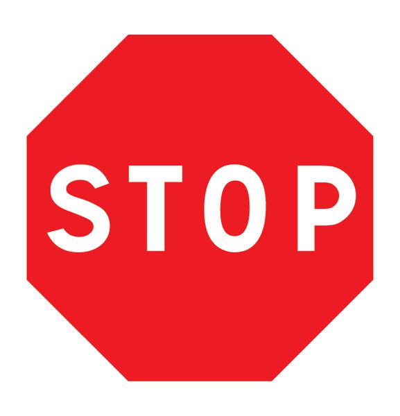 Pictogramme magnétique symbole Stop