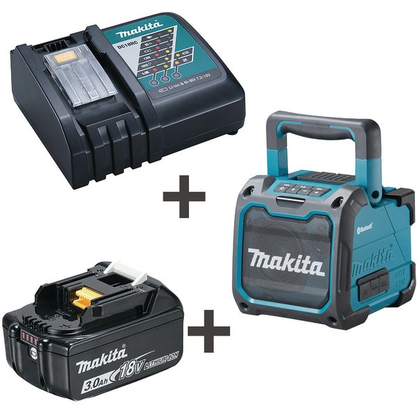 Enceinte Makita® bluetooth compacte + batterie/chargeur