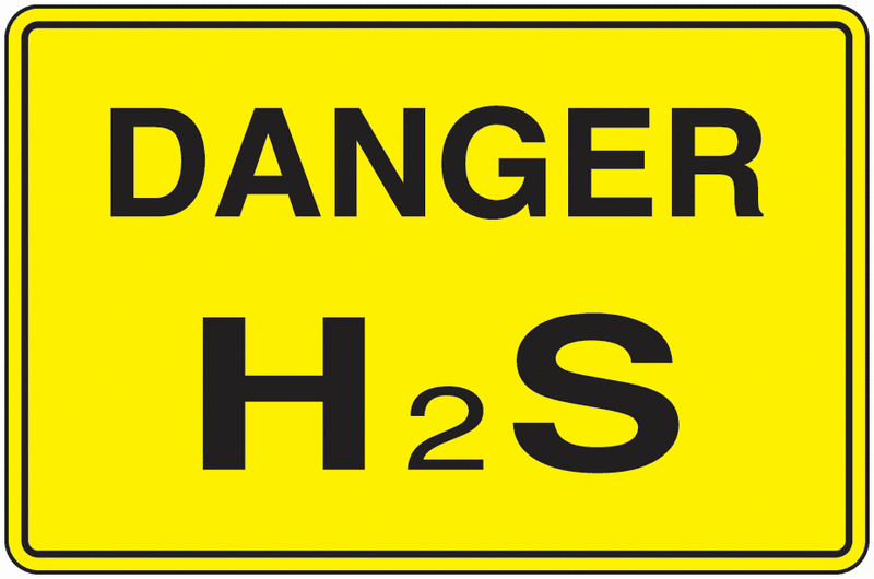 Panneau PVC Danger H2S