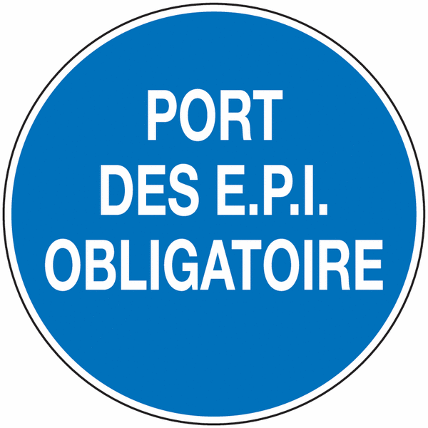 Panneau PVC Port des EPI obligatoire