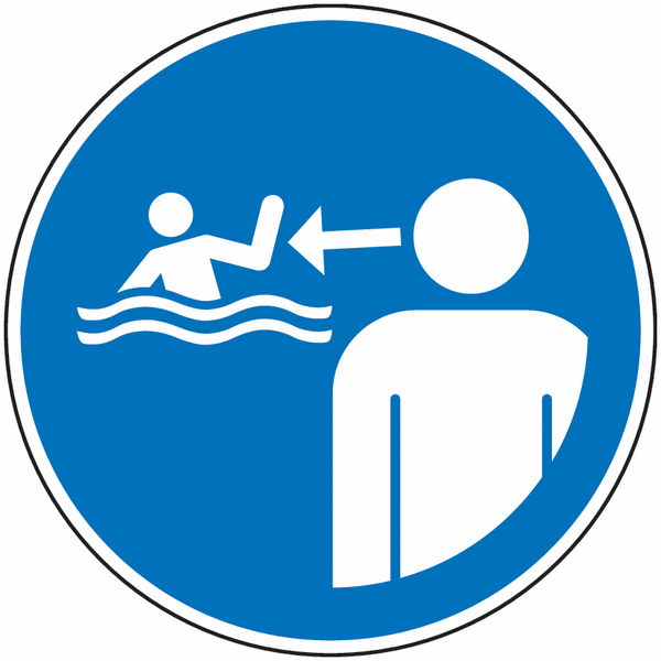 Panneau surveillance des enfants en milieu aquatique
