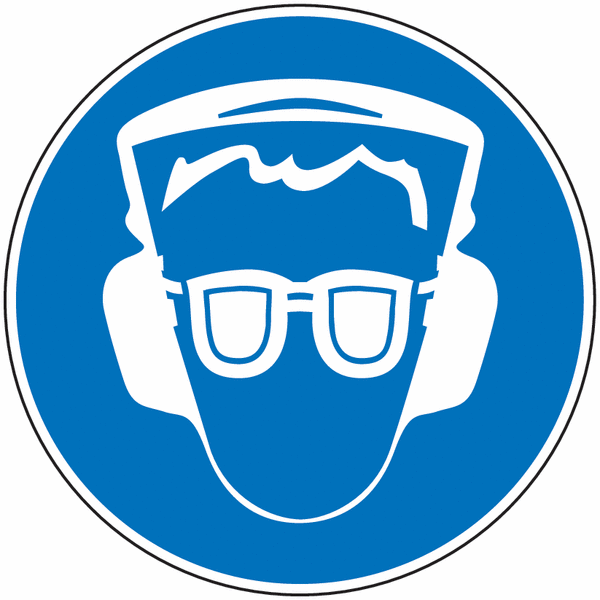 Panneau Port obligatoire lunettes et anti-bruit