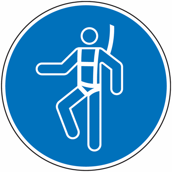 Panneau Port obligatoire du harnais anti-chute