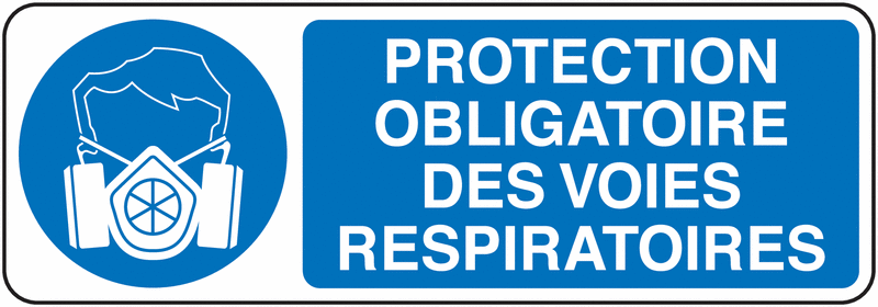Panneau Protection des voies respiratiores obligatoires