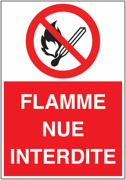 Panneau Ecopicto Flamme nue interdite