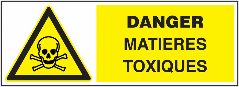 Panneau Ecopicto Danger matières toxiques