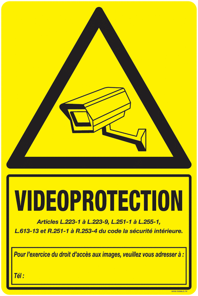 Panneau Alu/PVC/Alu Rétro Surveillance vidéo