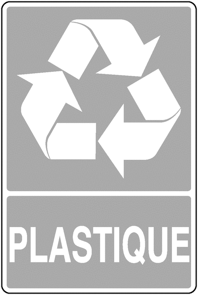 Panneau PVC Tri des déchets Recyclage