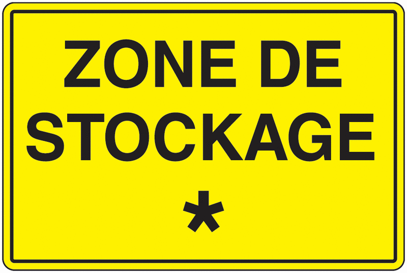 Panneau PVC Zone de stockage avec personnalisation