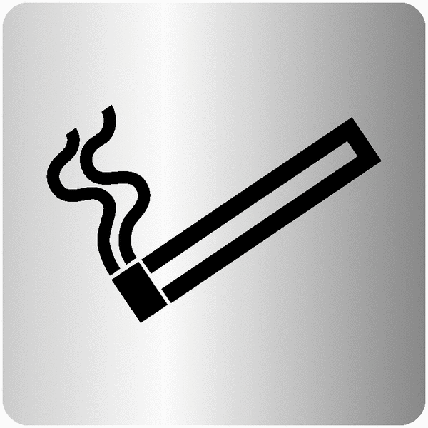 Signalétique de porte ISO 7001 Zone fumeurs