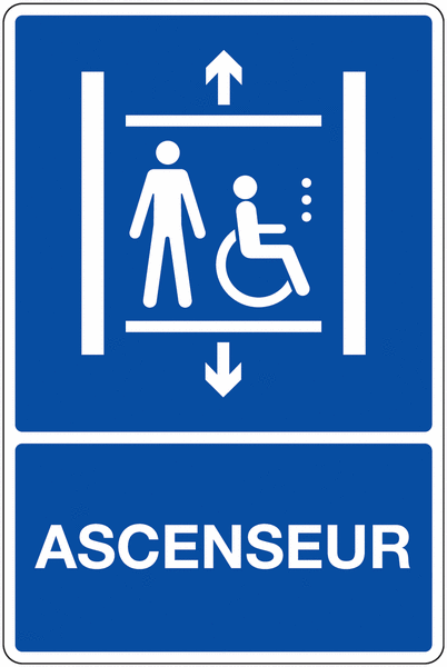 Panneau PVC Ascenseur Handicapé
