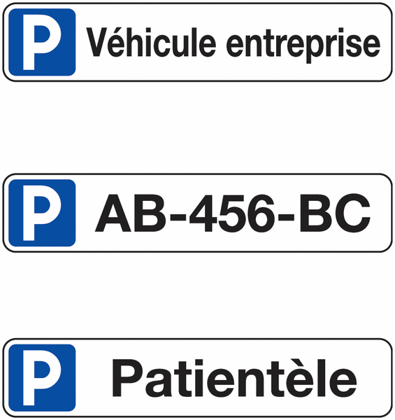 Plaques de parking en Alu/PVC/Alu personnalisées