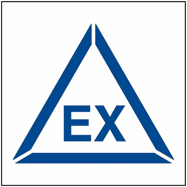 Pochoir symbole Ex 400 x 400 mm