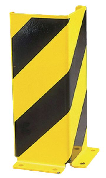 Protection de rayonnage haute visibilité jaune et noire