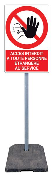 Kit de signalisation temporaire Accès interdit service