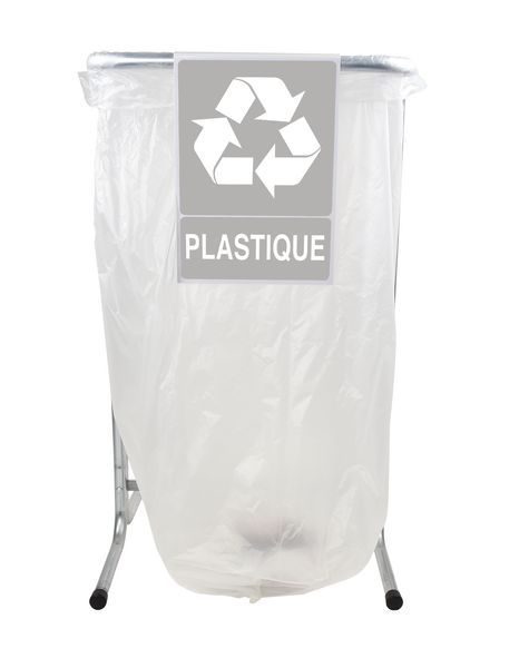 Panneau PVC pour support de sacs poubelle