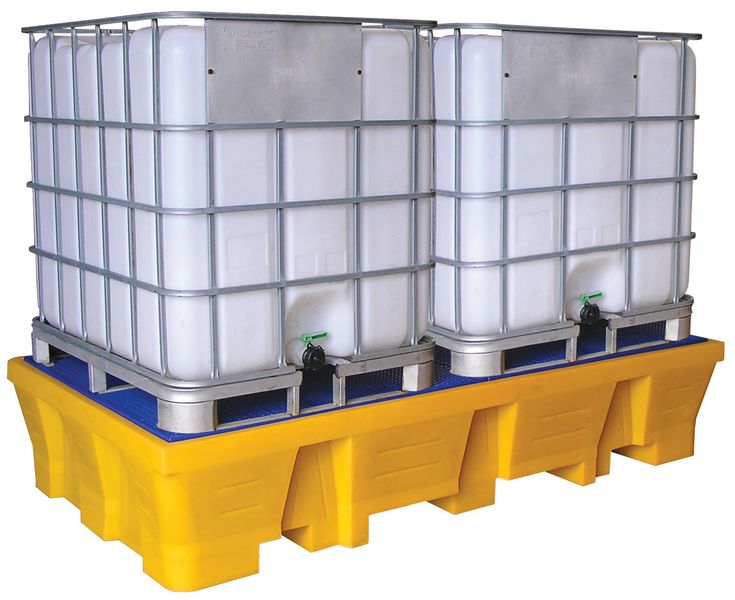 Bacs de rétention pour containers 1000 l et 1200 l