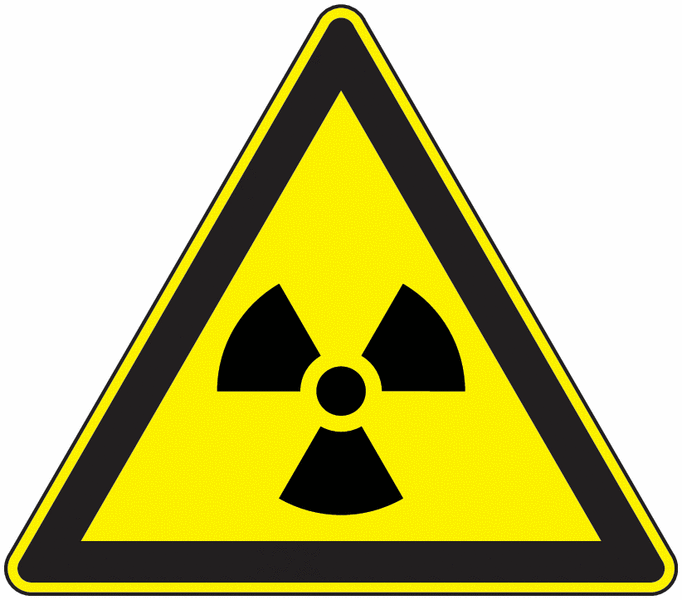 Panneau Alusign Matière radioactive