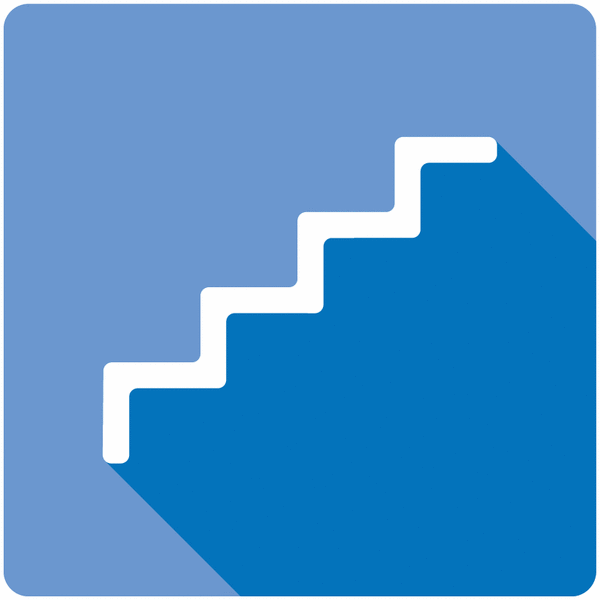 Signalétique design Escalier en vinyle ou plexiglas