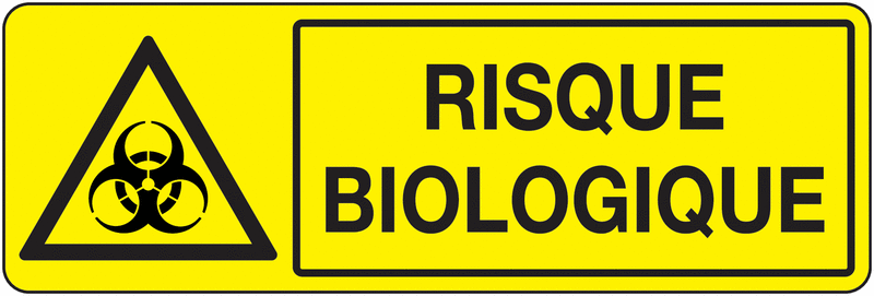 Panneau PVC Risque biologique