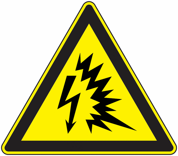 Panneau symbole Risques d'arc électrique