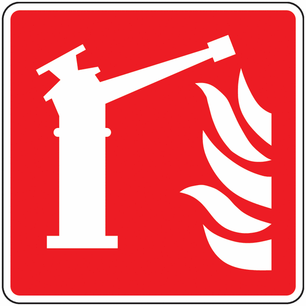 Panneau emplacement pompe à incendie