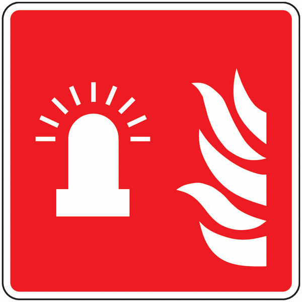 Panneau feu clignotant d'alarme incendie