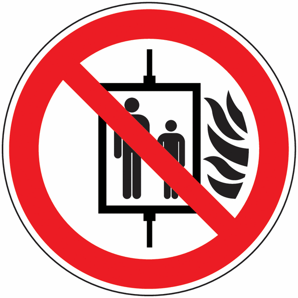Panneau de signalisation Ne pas utiliser ascenseur