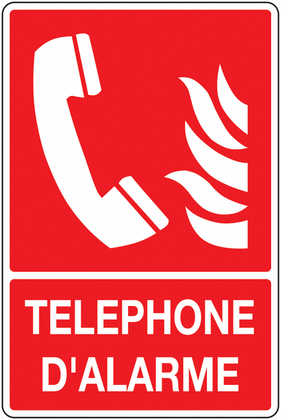 Panneau PVC Téléphone alarme