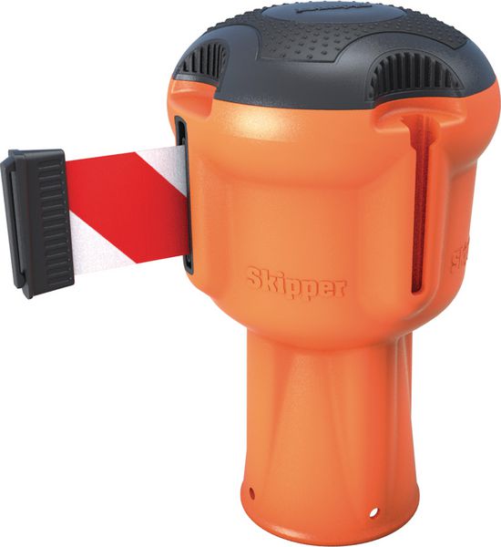 Enrouleur orange sangle 9m pour poteau Skipper™ ou cône