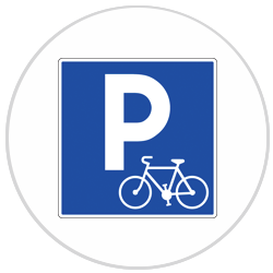 Panneau PVC Parking vélo
