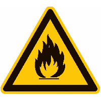 Warnung vor feuergefährlichen Stoffen - Warnschilder, ÖNORM Z1000