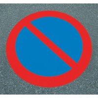 Eingeschränktes Haltverbot – Asphaltfolien zur Parkplatzkennzeichnung, R10 gemäß DIN 51130/ASR A1.5/1,2