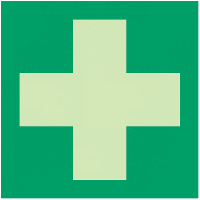 Rettungszeichen-Symbol-Schilder "Erste Hilfe" nach EN ISO 7010