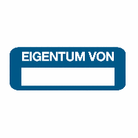 EIGENTUM VON - EasyMark® Inventaretiketten, Blanko