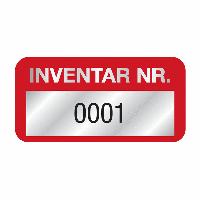 INVENTAR NR. - DuraGuard® Inventaretiketten, mit Vornummerierung