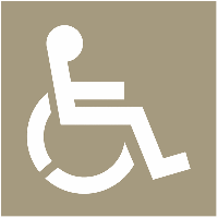 Rollstuhlfahrer – Schablonen zur Bodenmarkierung
