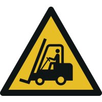 Warnung vor Flurförderzeugen - Warnzeichen zur Bodenmarkierung, R10 nach DIN EN 16165