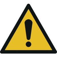 Allgemeines Warnzeichen - Warnzeichen zur Bodenmarkierung, R10 nach DIN EN 16165