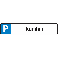 Parkplatz-Kennzeichen-Schilder "Kunden"