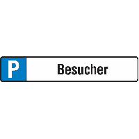 Parkplatz-Kennzeichen-Schilder "Besucher"