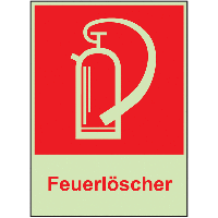 XTRA-GLO Feuerlöscher - Brandschutz-Kombinationsschilder, langnachleuchtend, ÖNORM Z1000