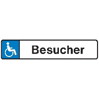 Rollstuhl-Besucher – Parkplatzreservierungsschilder