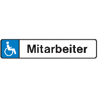 Rollstuhl-Mitarbeiter – Parkplatzreservierungsschilder
