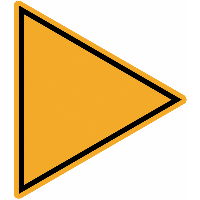 Dreieck zur Richtungsangabe - Hinweisschilder für Gasanlagen