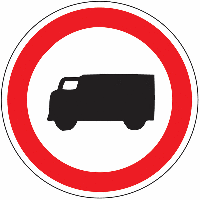 Fahrverbot für Lastkraftfahrzeuge - Verkehrszeichen für Österreich, StVO