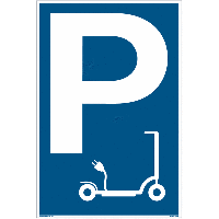 E-Roller / E-Scooter - Parkgebotsschilder