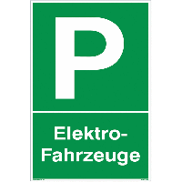 Elektro-Fahrzeuge - Parkgebotsschilder